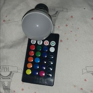 Light changing light bulb